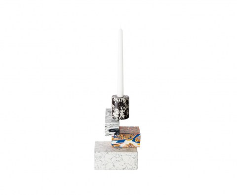 Swirl Multi Candelabra with Candles